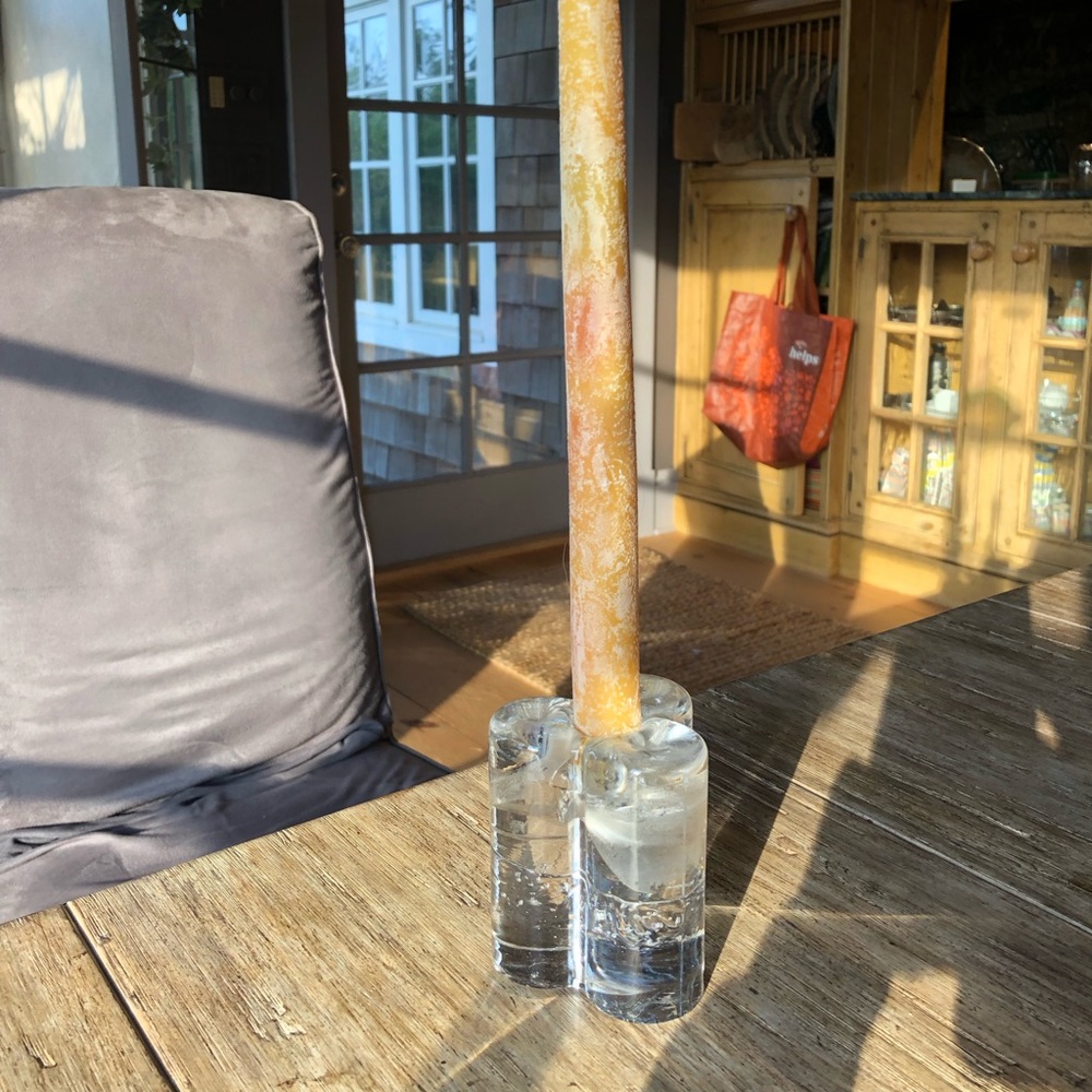 iittalia finland bubble glass candleholder.
